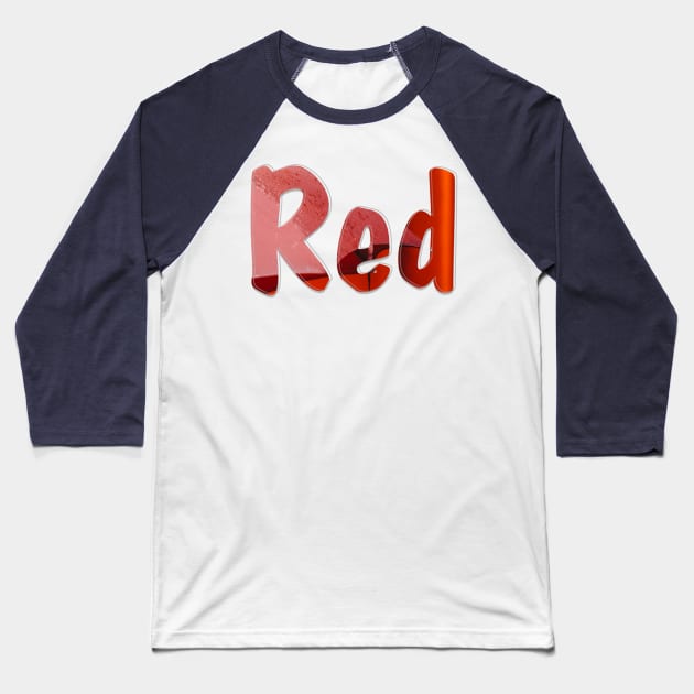 Red Baseball T-Shirt by afternoontees